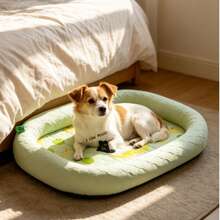 Tapis rafraîchissant d'été double face pour chien, lit pour chat, tapis de couchage pour animaux, tapis pliable pour chien, coussin rafraîchissant - Vert - Voir 5
