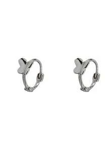1 Paar S925 Sterling Silber minimalistische elegante Schmetterling kleine Ohrstecker, vielseitiges frisches Design Damenschmuck - Schmetterling - Übersicht 5