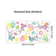 Balloon Animal Pattern Stickers, Self-Stick PVC Wall Decor, Easy Application For Kids Rooms & Nursery - Multicolor - View 12