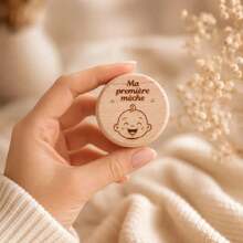 Baby Essentials Newborn Baby Stuff My First Lock Of Hair Wooden Keepsake Box Baby Fetal Hair Storage Case NewbornMilestoneSouvenirfor Baby Shower Gift - Multicolor - View 8