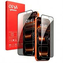 隱私螢幕保護貼 2 入，相容 iPhone 17 16 15 Pro 17 Pro Max 17 Pro 13，隱私防窺玻璃螢幕保護貼，手機配件，相容 iPhone 17 Pro Max，防水防刮，相容 A54 5G，相容 S24 Ultra，[國際版 非本地版] - 彩色 - 查看 2
