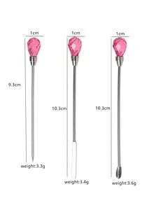 1PC Nail Art Mixing Stick Stirring Rod Powder Scoop Bubble Needle Nail Art Mixing And Coloring Tool Set - Multicolor - View 7