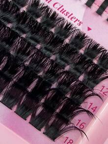 235片 D捲度 3合1仙女風錐形單簇假睫毛 10-18mm混長 120D濃密蓬鬆柔軟 5mm/6mm/7mm自然感下睫毛 DIY簇裝睫毛盤 適合日常與派對妝容 - D - 查看 4