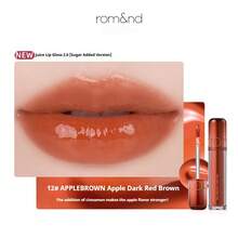Rom&nd Romand Juicy Lasting Tint 2.0 鏡面光澤唇釉，保濕亮澤持久，蜜桃色唇釉 - 12蘋果暗紅棕 - 查看 1