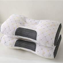 Almohadas Suaves Para Masaje Cervical - Soporte Cervical Para Dormir Profundamente, Funda De PoliéSter HipoalergéNica, Almohada De DiseñO Moderno, Almohada Para Dormir, Comodidad En El Hogar - Azul verdoso - Ver 2