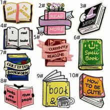 1pc/8pcs Set Colorful Book Themed Iron-On Patches, Pink And Multicolor, Embroidered Applique, Suitable For DIY Handmade Crafts - Ideal Gift For Book Lovers, Women And Girls - Perfect For Christmas And New Year Holiday Decoration Of Clothes, Backpacks, Hats, Jeans, Perfect Gift For Book Lovers - Multicolor - View 17
