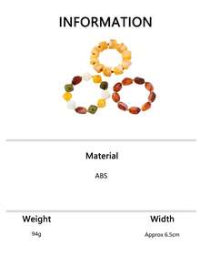 1pc/3pcs Fashionable Personalized Beaded Bracelet Bohemian Style Elegant Multicolor Set Asymmetrical Beads Multi-Layer Stackable Jewelry Versatile Bangle - Beaded Bracelet - View 10