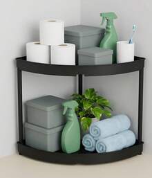 Desktop Storage Racks - Black - View 1