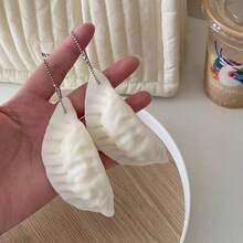1 Set Creative Realistic Dumpling Shaped Soft Squishy Toy, Slow Rebound Squeezable Stress Relief, Suitable For Hand Exercise Ball, Anxiety Relief, ADHD And Autism Sensory Play, Suitable For Adult Women Toys, Student Gifts, Party Favors, Bag Charms, Christmas, Halloween And Birthday Gifts And Other Occasions. - Multicolor - View 9