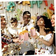 24PCS/12PCS Striped Popcorn Paper Boxes - Carnival Party Mini Paper Popcorn Candy Containers Movie Night Party Supplies Light Pink - Baby Pink - View 4