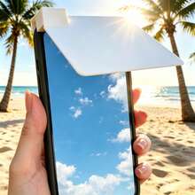 3D Printed Phone Sun Visor, Outdoor Strong Light Anti-Glare Screen Shade Phone Holder, Universal Portable Outdoor Accessory - View 4