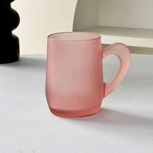 2pcs Premium Rose Red Small Ear Design Luxury Home Drinking Cup Niche Style Coffee Cup Cold Drink Cup Juice Cup - Multicolor - View 10