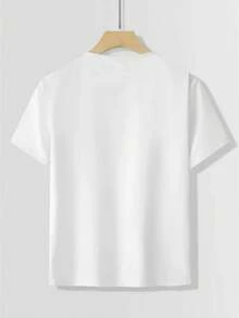 Short-Sleeved T-Shirt For Boys - White - View 2