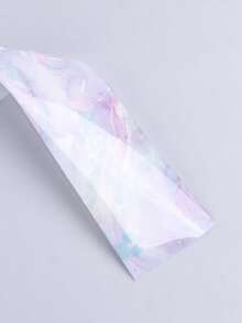 10片星空大理石美甲轉印箔紙，星系星雲水彩美甲貼紙，全覆蓋漩渦石紋美甲貼花，DIY美甲用品，適合女性 - 彩色 - 查看 8