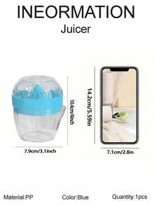 1pc Portable Multifunctional Orange Juicer - Efficient Manual Lemon Juicer, Manual Citrus Juicer, Manual Juicer For Orange/Lemon, Easy Squeeze Design, Easy Juicing, No Electricity Needed, Suitable For Kitchen, Restaurant - Multicolor - View 13