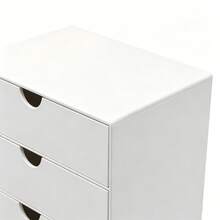1pc/Clear Desktop Drawer Storage Box, Slanted Compartment Organizer, Stackable Countertop Makeup & Stationery Storage Rack - Storage Box - View 4