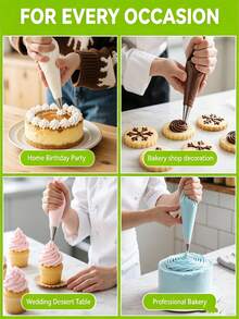 6pcs/9pcs/12pcs Stainless Steel Piping Tips Set, Large Piping Tips, Extra Large Cake Piping Tips, Stainless Steel Icing Tips, Piping Tips, Decorating Tips, Home And Baking Cake Decorating Tools, Baking And Pastry Supplies, Cake Decorating Icing Piping Tips, Decorating Tools, Icing And Piping Tips, Perfect For Cookies, Cakes, Donuts, Decorations, Suitable For All Baking Occasions, Perfect For Birthdays, Weddings, Anniversaries And Daily Desserts - View 6