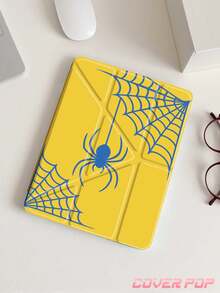 Halloween Spider Tablet Protective Case, Double-Sided Acrylic Transparent Crystal Backplate Shockproof Sleep/Wake Tablet Protective Case, Suitable For IPad/Tablet, Compatible With IPad 10th Gen, 10.2/Mini6/Mini7/9.7 Inch, Tablet Protective Case Compatible With Samsung Galaxy Tab A9 Plus, Perfect Holiday Gift, Fashionable Minimalist Pattern - Multicolor - View 5