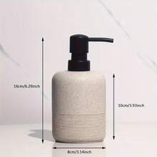 1 buah Dispenser Sabun Kuarsa Elegan 350ml, Cocok untuk Sabun Tangan, Sabun Mandi, dan Sabun Cuci Piring - Bahan Batu, Berdiri Sendiri, Tidak Membutuhkan Listrik, Wadah Cairan yang Dapat Diisi Ulang, Cocok untuk Kamar Mandi dan Dapur, Aksesori Kamar Mandi - MultiWarna - View 16
