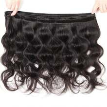Uveous 100% Unprocessed Virgin Brazilian Human Hair Brazilian 22 20 18 Inch Body Wave 3 Bundles Hair Extensions Grade 8A Remy Human Hair Bundles Natural Black Color - SNatural - 查看 7