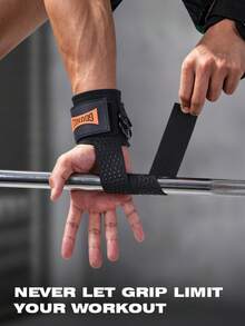 GOUNOD 1 Pair Adjustable Wrist Support Strength Training Lifting Straps, Suitable For Pull-Ups, Deadlifts, Stable Wrist Support And Palm Guard, Gym Strength Training Accessories. - Multicolor - View 7