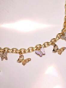Y2K Vintage Style Bag Accessories Butterfly Bag Chain Pendant Extension Chain Women's Bag Charm Wallet Decorative Chain Bag Chain - Multicolor - View 7