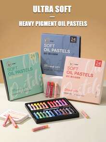 48 Farben weiche hochpigmentierte Ölpastell-Set, 36 Farben ultra-weiche cremige Textur Ölpastelle, geeignet für Studenten Kunstmalerei und Doodle-Kreationen - Sätze - Übersicht 1