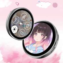 Wearable Smart Electronic Photo Frame Pendant, High-Definition GIF Video Badge, 600mAh Battery Capacity, Rechargeable Anime Tech Digital Accessory, Ideal Gift For Holidays And Birthdays - View 9