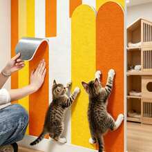 Strisce decorative autoadesive antigraffio per gatti, adesivi murali impermeabili, antiurto e isolanti termici, linee decorative protettive antigraffio per pareti, adatte per camera dei bambini, corridoio e protezione delle pareti di casa - 3 pezzi - Taglia unica - Visualizzare 4