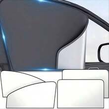 4件/2件裝 磁吸式汽車窗遮陽簾 鈦銀色側窗遮陽簾 適用於SUV/轎車前排與後排 隱私遮光窗簾 - 窗簾 - 查看 3