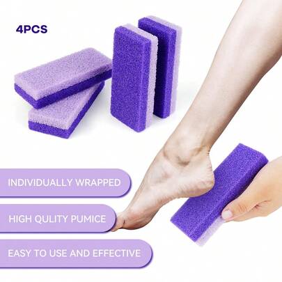 6 Pieces Of Purple Pumice Stones, PU Material, Professional Exfoliating Scrub Stones, Suitable For Foot, Hand, And Body Care - Foot Pumice Stones, Remove Rough Skin And Calluses, Foot Care, Callus Removal And Pedicure,Foot Scrub,Valentine's Day Gift,