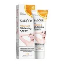SADOER 1件維生素C腋下美白霜，去除腋下暗沉，深層滋潤，均勻膚色，適用於腋下、膝蓋及其他部位，含甘油和維生素C，淡化暗沉，保濕平滑美白身體乳液 - 多款 - 查看 9