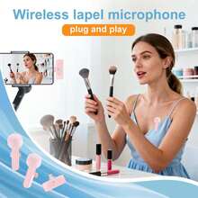 Wireless Microphone For Phone, Wireless Lavalier Microphone, Clip-On Microphone, Wireless Microphone For Android, Clip-On Wireless Microphone With Wireless Function, USB-C Rechargeable, Noise Cancelling Audio Device For Live Streaming, Vlog (40mAh) - View 6