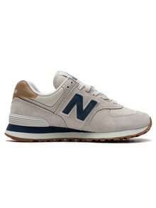 Zapatillas New Balance para hombre y mujer, modelo 2026, nueva serie 574, estilo retro, para correr, deportivas y casuales (ML574LGI). - Gris - Ver 3