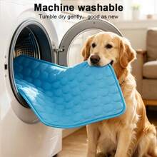 Pet Dog Cooling Mat, Washable Summer Ice Silk Dog Bed Pad, Breathable Printed Design - Multicolor - View 12