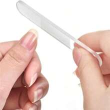 2Pcs Square Nano Glass Nail File Strips, Physical Nail Repair Polisher Without Damage, High-Quality Manicure & Nail Art Tools, Travel & Home Care Kit, Bulk Wholesale Pack - Silver - View 7
