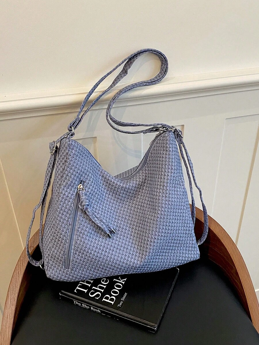 Large Capacity Korean Style Backpack New Crossbody Bag Fashion Versatile Commuter Shoulder Tote Bag