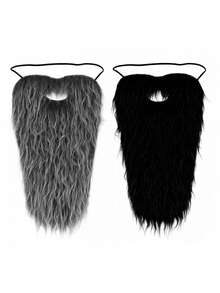 1pc/2pcs Long Natural-Looking Beard Mask, Great For Halloween, Christmas Costume Party Makeup, Cosplay - Multicolor - View 18