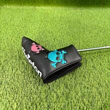 Colorful Skull Embroidery Straight Putter Cover, Street Style Cool Design, Golf Accessory - Black - View 5