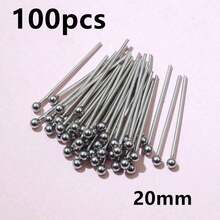 100pcs 20-70mm Length Stainless Steel Ball Head Pins/Eye Head Pins/Flat Head Pins DIY Jewelry Making Accessories Findings - Steel - View 12