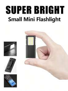1/2PCS Mini Handheld EDC Flashlight Powerful Pocket Torch Portable Pen Clip Work Light Outdoor Emergency Camping Lamp - Flashlight - View 1