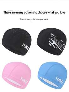 YUKE PU Swim Cap, Lightweight Stretch Swimming Cap For Adult Men Women, Comfortable Non-Slip Bathing Cap For Pool Training - Multicolor - View 4