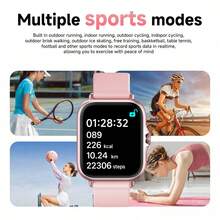 1pc Unisex High-Definition Touch Screen Comfortable Silicone Strap Smartwatch With Message Notification, Fitness Tracker, Calorie & Distance Tracking, Music Control, Remote Camera, Compatible With Smartphone, World Cup Party Sports Style - 彩色 - 查看 2