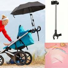 3/2/1 pièce Support de parapluie universel pour fauteuil roulant, trottinette électrique, vélo, poussette, conception à clip facile convenant à la trottinette électrique, au fauteuil roulant, au déambulateur, au vélo et à la voiture. Dispositif de protection contre le soleil et la pluie mains libres pour usage extérieur. Support de parapluie réglable en acier inoxydable, accessoire de protection contre la pluie pour l'extérieur et la maison; convient pour le camping, le vélo électrique, le support de parapluie de voiture, cadre de fixation de parasol renforcé - A - Voir 6