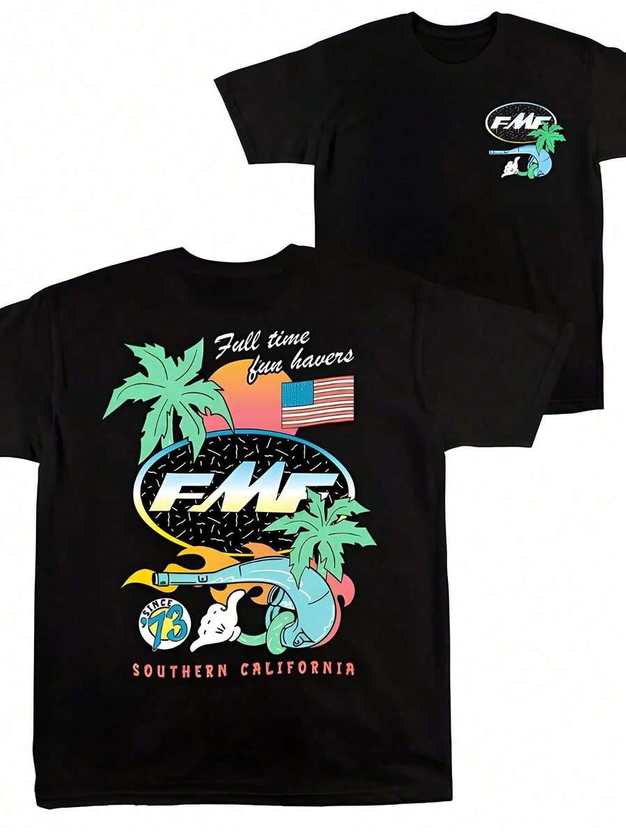 Flying Factory Men's Shirt, 100% Cotton, Printed In Southern California In 1973, A Great Gift For Motorcycle Enthusiasts. ND4L - 黑色 - 查看 1