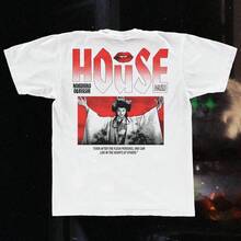 HOUSE Movie T-Shirt 1977, HAUSU T-Shirt, Japanese Horror T-Shirt 1977, Classic Gildan 5000 T-Shirt, Cult Horror Film. - 白色 - 查看 1