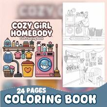 Upgraded Deluxe Edition 24-Page Thick Paper Cozy Homebody Coloring Pages, Cozy Homebody Coloring Book Is The Perfect Ideal Gift For Valentine's Day, Christmas, Halloween, Birthday - 7.9 Inches - View 6