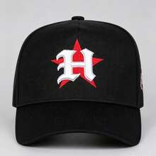 1 Topi Baseball Fashion Pria Motif Huruf Gothic Bintang Merah "H", Desain Dapat Disesuaikan, Cocok Untuk Olahraga Luar Ruangan, Perjalanan, Dan Lari - beraneka warna - View 7