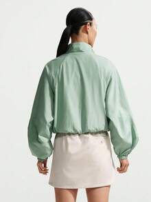 Nike 女款 AS W NSW CLSSC UV 運動外套 梭織無帽夾克 IO1474-006 - 綠色 - 查看 2