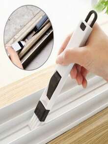 2-In-1 Multifunctional New Plastic Window Track Cleaning Tool With Collector And Crevice Cleaner, Anti-Aging, Detachable Dustpan Brush 2-In-1 Design, Can Clean Window Sills, Keyboards, Drawers, Wall Corners And Other Crevices In The Home, With Small Dustpan Design, Convenient To Use. Window Groove Cleaning Tool, Crevice Trash Cleaning Brush Shovel, Can Achieve Dual Window Groove Cleaning, Detachable Brush Head - 2-in-1 - View 2